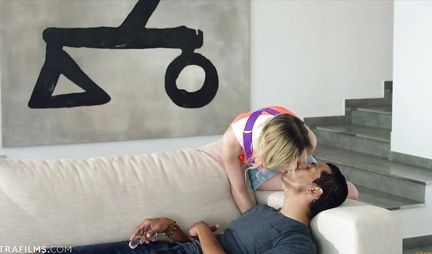 Latinos shoves a big dick and a toy in the stretched anal of a slim girlfriend