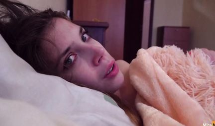 Waking up, the boy woke up his Russian partner with a home fucking crack