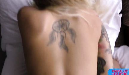 Tattooed Casting Girl Prepares for DP