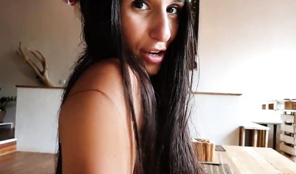 A slut with a big ass agreed to a homework in the first person with a dicky cop