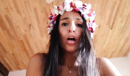 A slut with a big ass agreed to a homework in the first person with a dicky cop