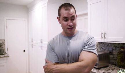 The brunette sucks the sleeping friend's penis and wants to fuck doggy style on the bed