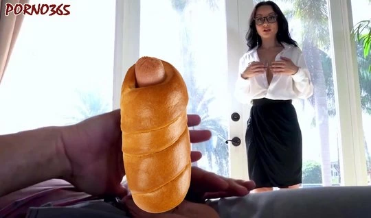 Mom polishes in a premium style the stone penis of a dude...