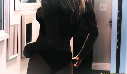 Tattooed mothers are ready for group sex with a young curly student