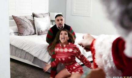 Tattooed mom with big tits gets fucked hard on New Years Eve