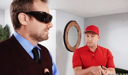 Fucked a gorgeous wife with big tits of a blind guy and was very pleased