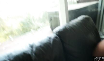 Fucked his girlfriend in anal, filming everything on a webcam in the first person