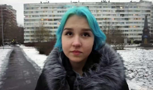 Russian boy after parting with his girlfriend, meets agai...