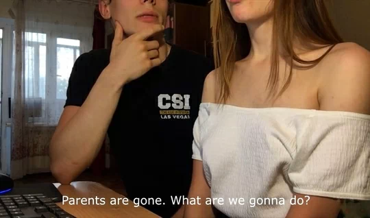 Young Russian couple streaming premium homemade fuck to s...