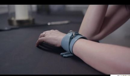 Brunette Mistress loves domination over a slave and fucks him with her pussy