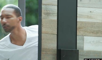 The blonde does not mind letting the big black cock into her tight hole