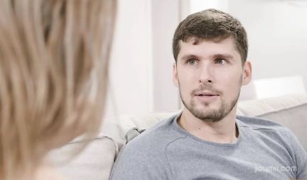 A thin chick pleased the guy with a blowjob and framed her pussy for vaginal