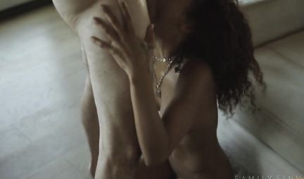 Mulatto in stockings enjoys sex with guys and fucks until she cums