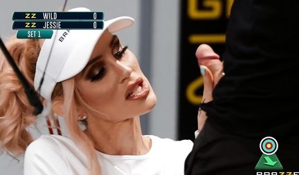 Tattooed blonde with big tits doesn mind having sex with a young