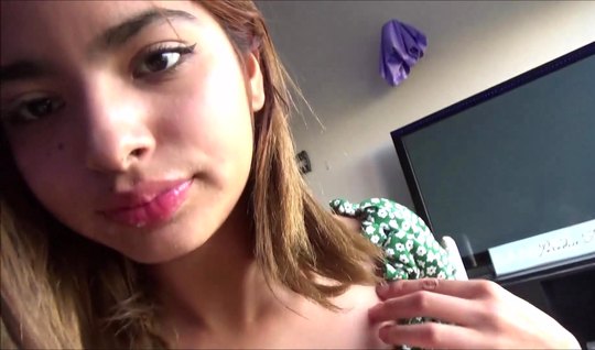 A young girl and her friend decided to shoot a homemade p...