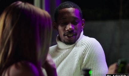 Redhead woman wet hole fucks Negro and ends by whipping with lover