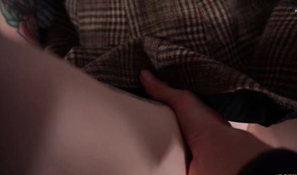 Young Russian girl substitutes her pussy for homemade porn and orgasm