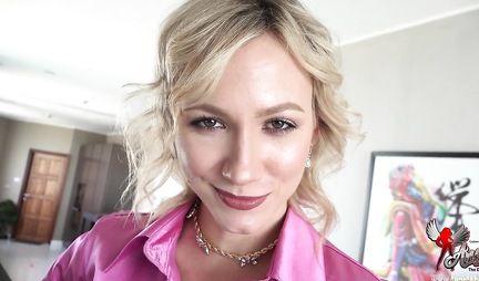 Russian blonde did not refuse her lover to shoot a home sex video