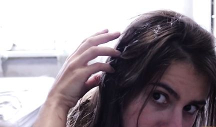 The guy grabbed his dick with his fingers and shoots a home handjob right on the video camera