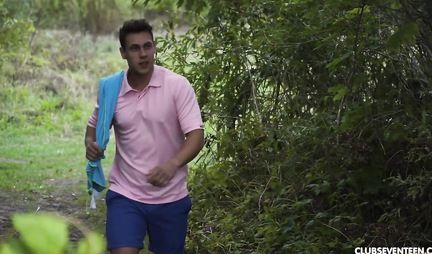 Russian couple having sex outdoors and filming it on video camera