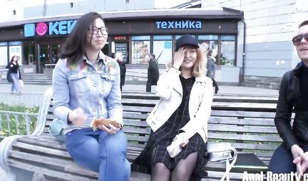 The pickup guy took off another Russian beauty and fucked her with a dick