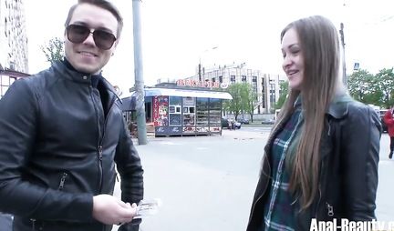 The pickup guy took off another Russian beauty and fucked her with a dick