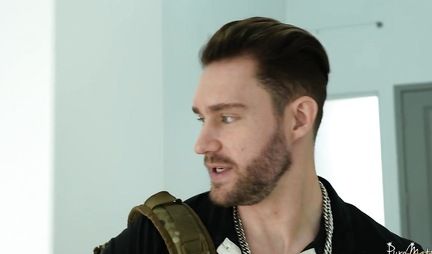 Mom with big tits jerked off her stepson and spread her legs in stockings for sex