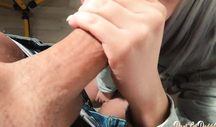 Homemade porn of one young couple close-up ends with orgasm