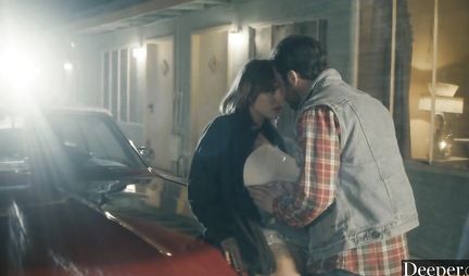 Until the husband sees, his wife with big tits fucks with her lover