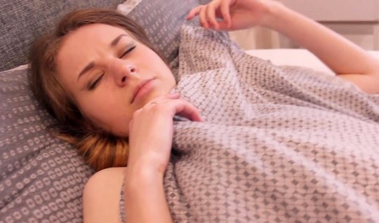 The guy woke up a sleeping girl to make homemade porn wit...