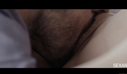 Beauty with big tits prefers only gentle sex and orgasm