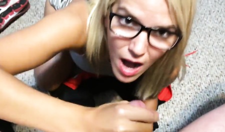 Beautiful blonde ride a man and suck big dick