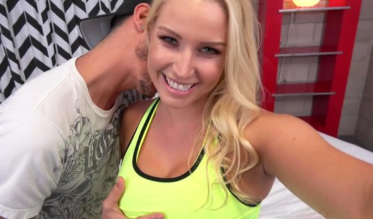 Big Tit Blonde & Bondana Guy Have POV Sex