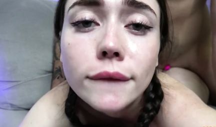 The brunette and her friend decided to shoot homemade porn on the couch in a doggystyle pose