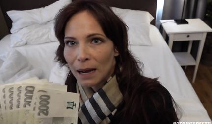 Mature woman in stockings spreads her legs for sex with a young one in the first person