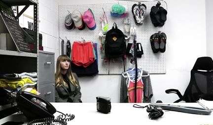 Girl for stealing right in the office cowards with big tits during sex with a security guard