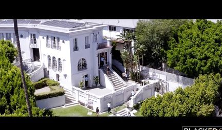 Negroes gave a young brunette a gangbang with double penetration