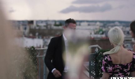 The blonde stood in a pose with cancer and spread her legs for vaginal fucking