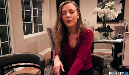 The guy spread the legs of the beauty in stockings and fucked her with a big dick in the first person