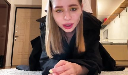 Russian beauty cheats on her husband and is filmed at the same time in homemade porn on camera