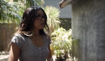 The blonde and her lover eagerly and passionately have sex in a variety of positions