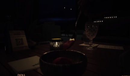 Asian in a mask substitutes a tight pussy for real sex with her lover