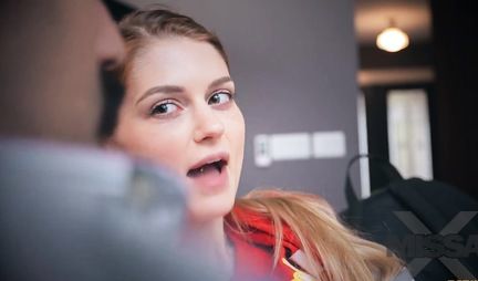 Blonde with big milkings during a home whipping experienced satisfaction