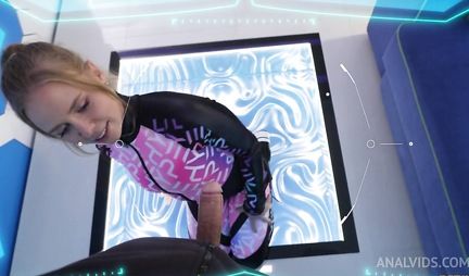 A young girl pulled down her panties and framed her ass for anal sex