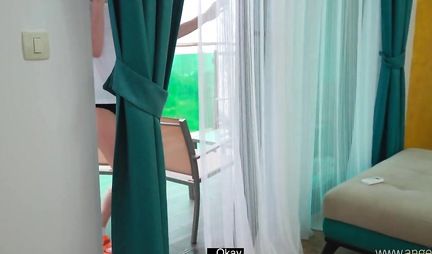 Young Russian girl is ready for homemade porn with a friend from the first person