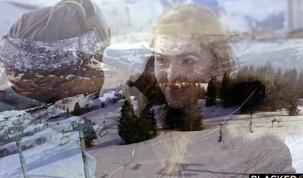 Two friends, a redhead and a blonde, arranged for a black man group sex with orgasm