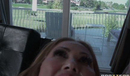 Mom with big tits seduced stepson for hot sex right on the bed