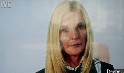 Redhead and blonde gave their fucker real group porn on the couch