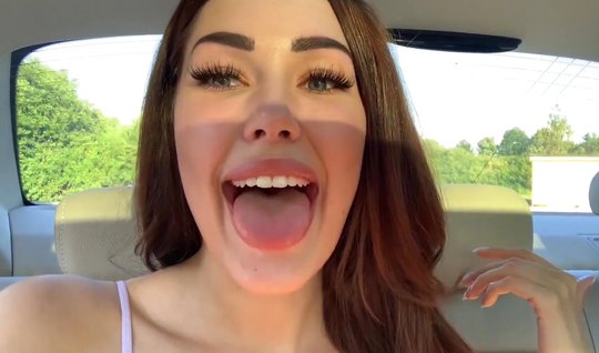 Beauty after home blowjob in the car is ready to take her...