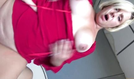 Nurse with big milkings does not refuse her lover to shoot close-up porn